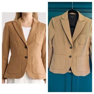 Rag & Bone Women’s Tan Camel Blazer Wool Blend sz 0 XS